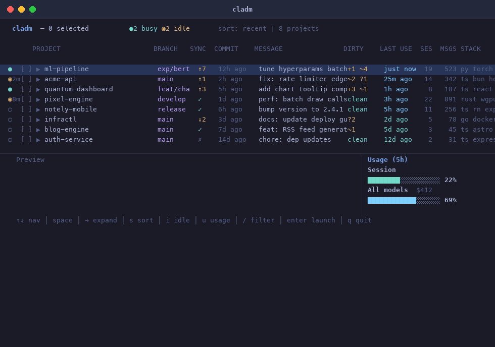 cladm demo